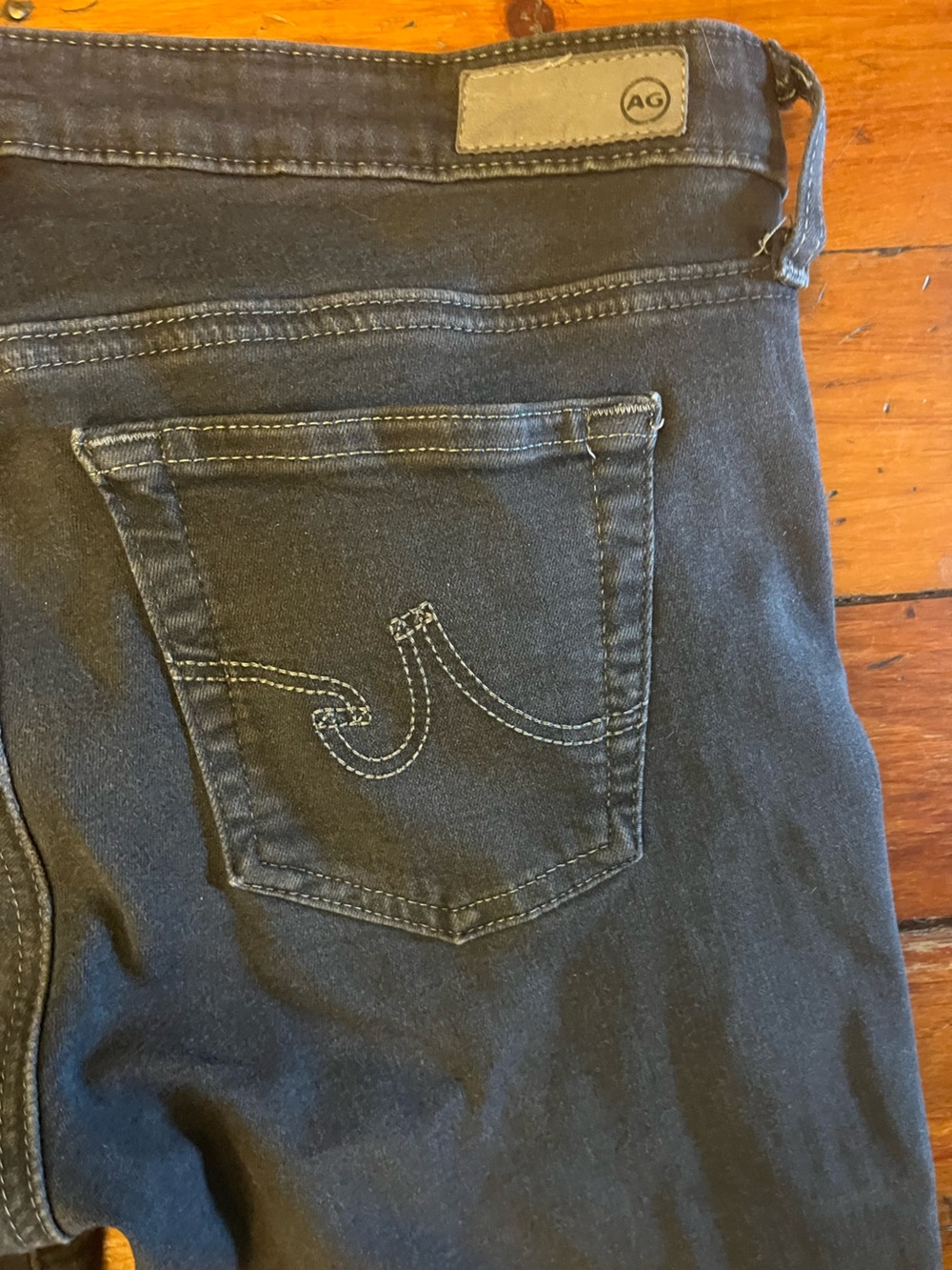 Adriano Goldschmied AG The Stilt Cigarette Leg Jeans Faded Black Wash Size 27R - Picture 10 of 13